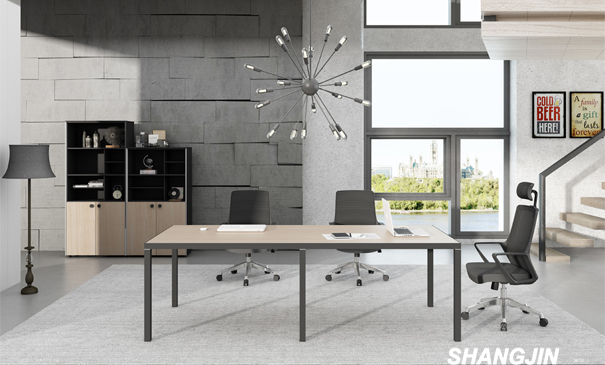 上金办公家具丨钢木会议桌