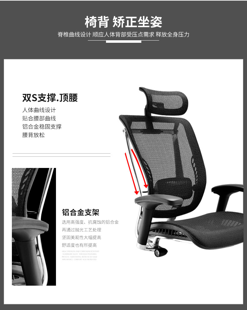 人体工学椅|办公家具厂