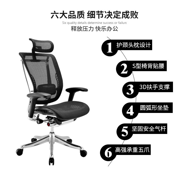 人体工学椅|办公家具厂